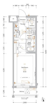 エストゥルース亀戸の物件間取画像